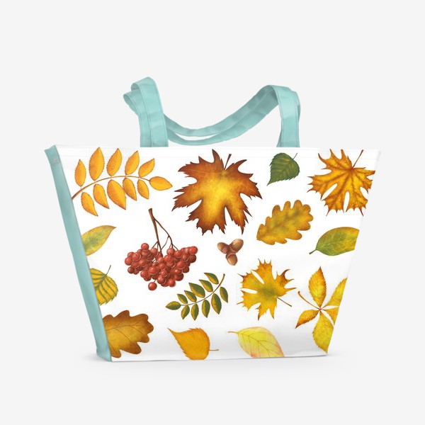 Пляжная сумка &laquo;осенние листья&raquo;
