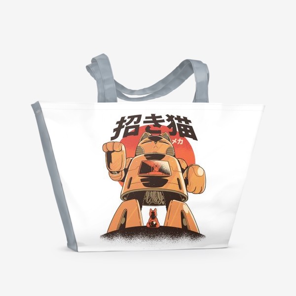 Пляжная сумка &laquo;Японский Меха Кот&raquo;
