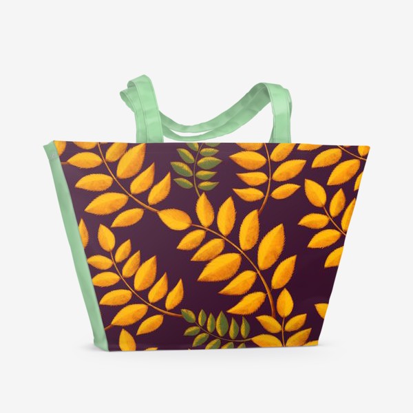 Пляжная сумка «осенние листья»
