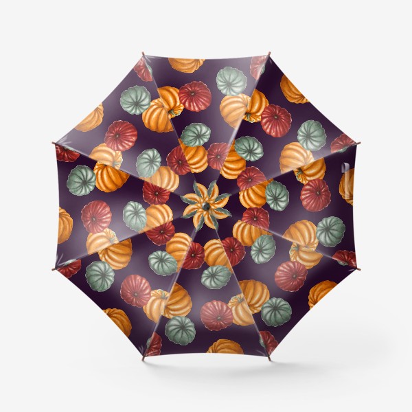 Зонт «пестрые тыквы»