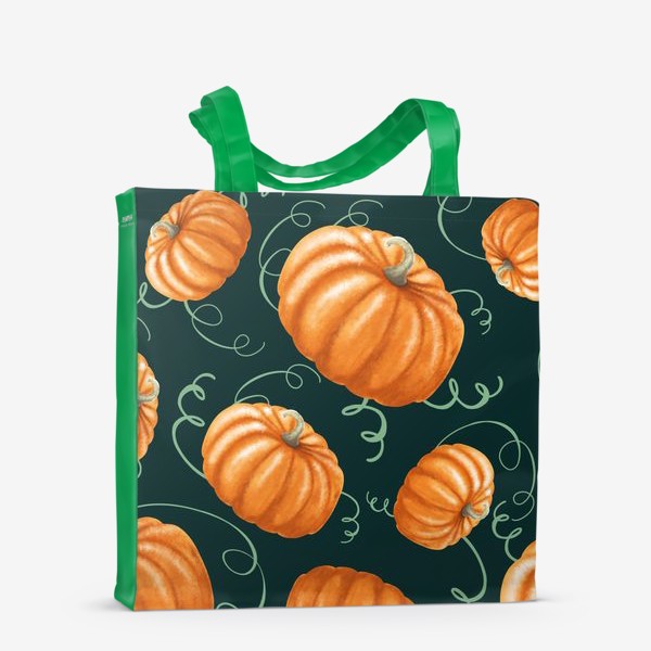 Сумка-шоппер «оранжевые тыквы»