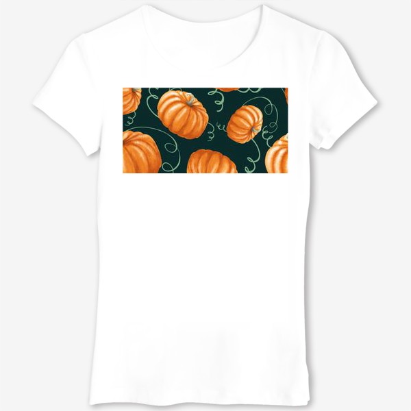 Футболка «оранжевые тыквы»