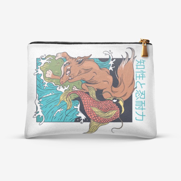 Косметичка «Лиса и Рыба в японском стиле»