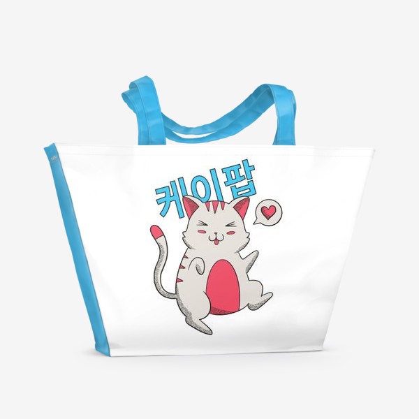 Пляжная сумка «K-POP Котик»