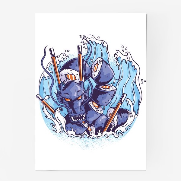 Постер «Морской суши дракон»