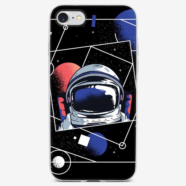 Чехол iPhone «Астронавт и Геометрия»