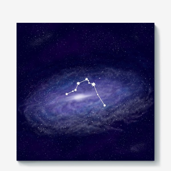 Холст «Созвездие Водолей. Галактика»
