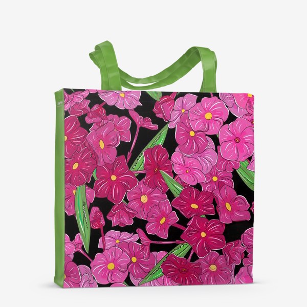 Сумка-шоппер «цветы флоксы»