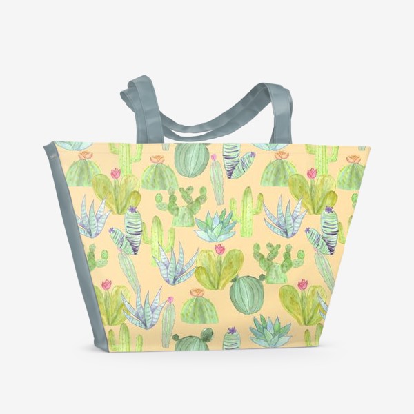 Пляжная сумка «Кактусовый лес. Пустыня кактусов»