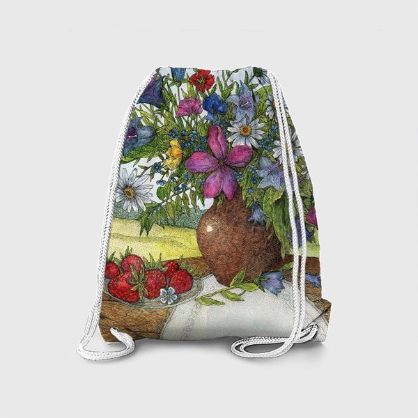 Рюкзак «Большой букет полевых цветов»