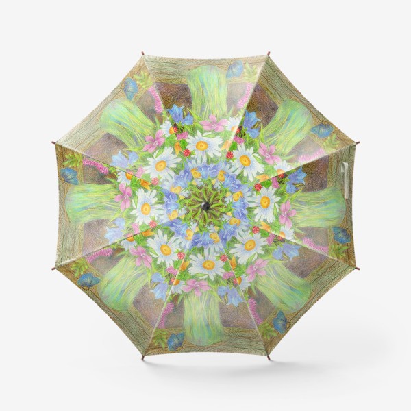 Зонт «Букет полевых цветов »