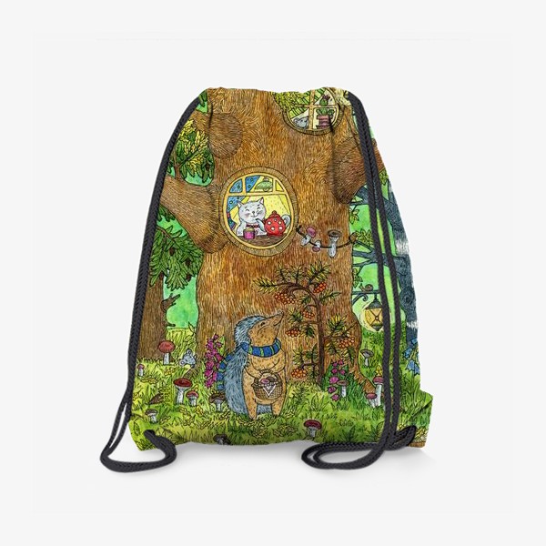 Рюкзак «Маленький ежик в волшебном лесу»