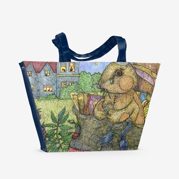 Пляжная сумка «Плюшевый кролик»