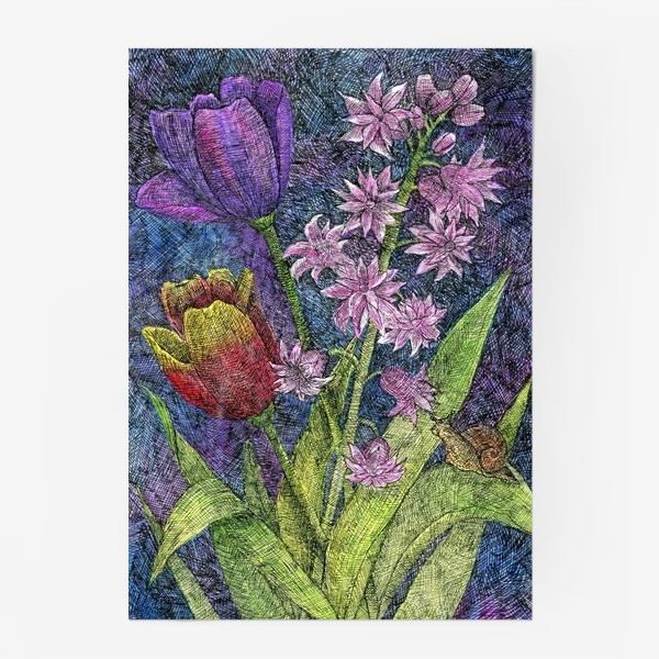 Постер «Тюльпаны и гиацинт»
