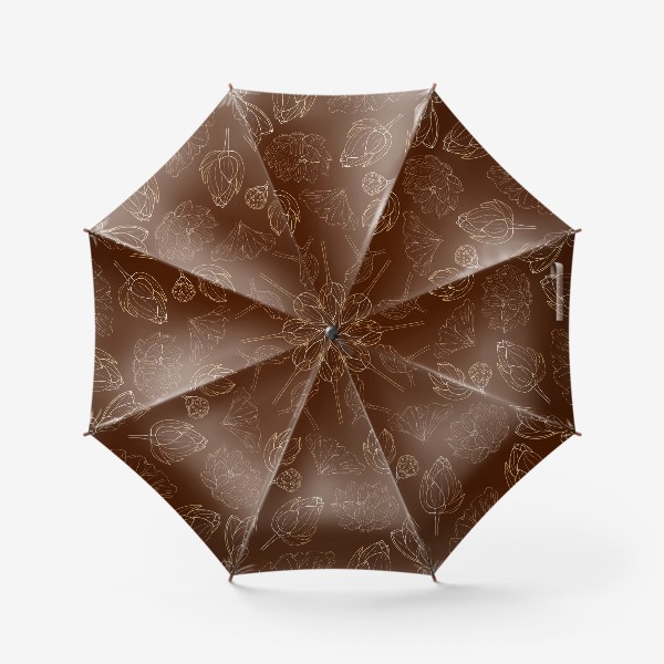Зонт «золотые лотосы»