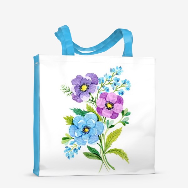 Сумка-шоппер «Фиолетовые цветы»