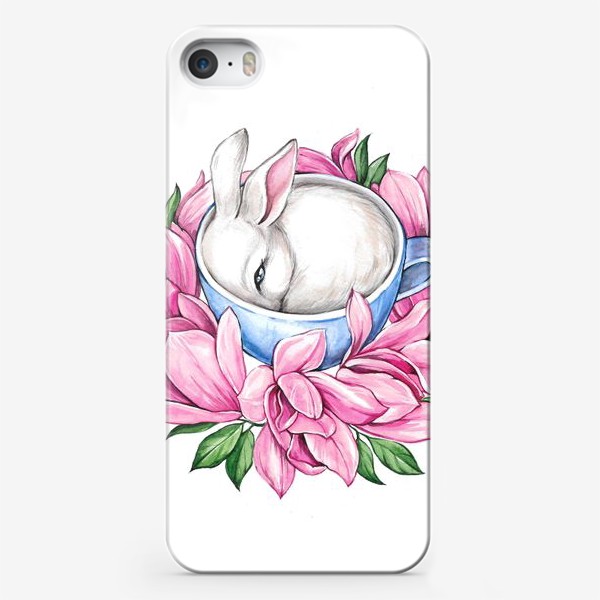 Чехол iPhone «Кролик в чашке»