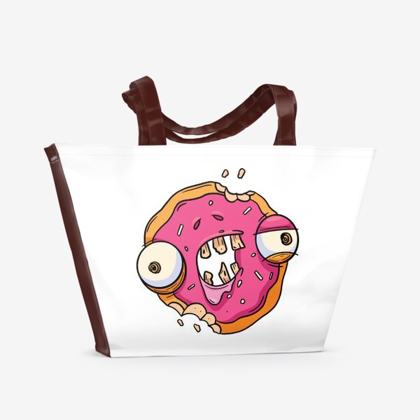 Пляжная сумка «Зомби Пончик»