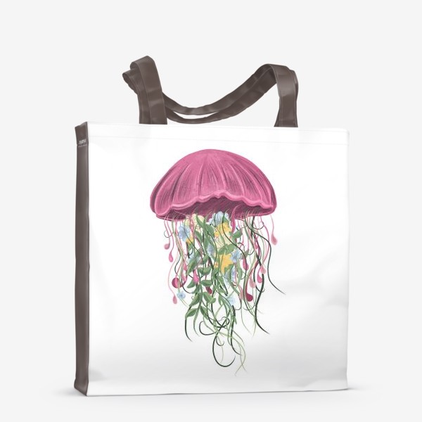 Сумка-шоппер «Медуза и цветы»