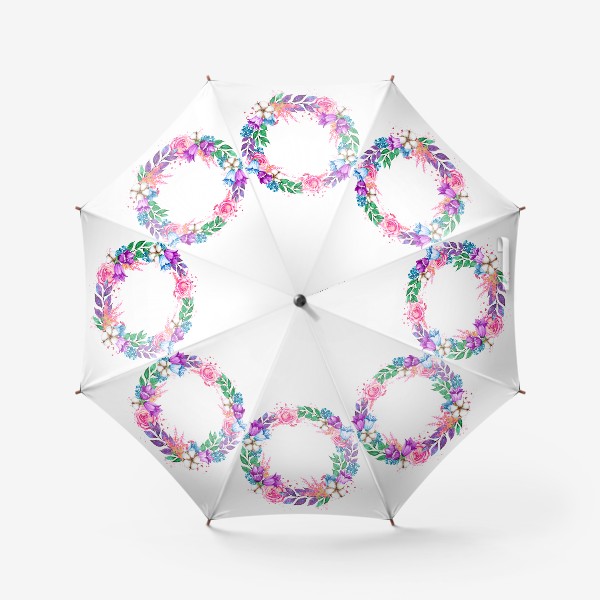 Зонт «Венок с колокольчиками»
