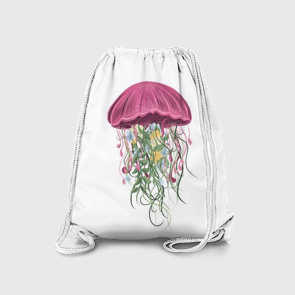 Рюкзак «Медуза и цветы»