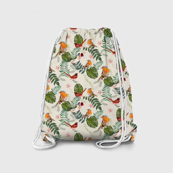 Рюкзак «Листья и птицы»