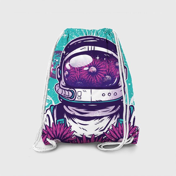 Рюкзак «Космонавт с цветами»