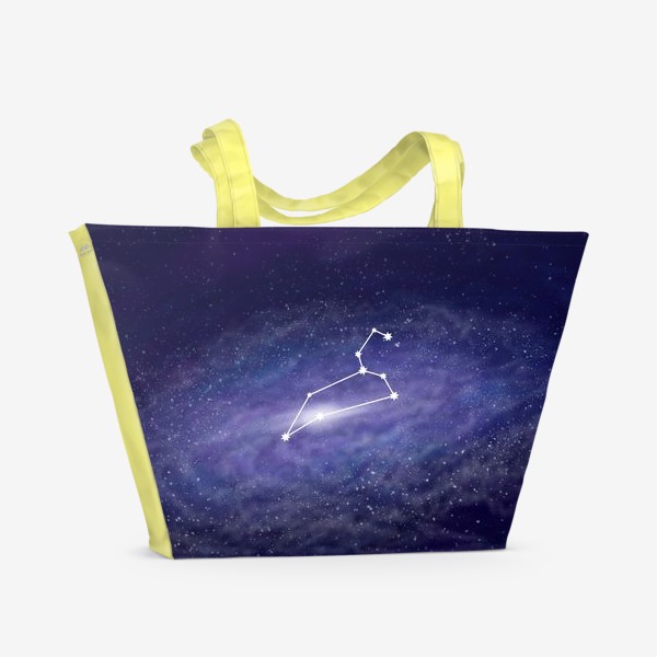 Пляжная сумка «Созвездие Лев. Галактика»