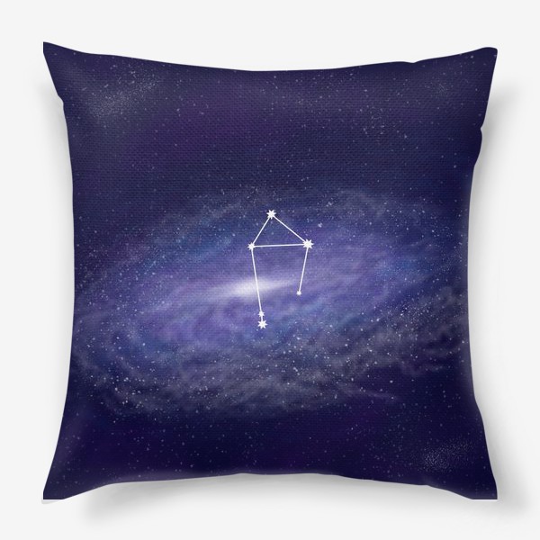 Подушка «Созвездие Весы. Галактика»