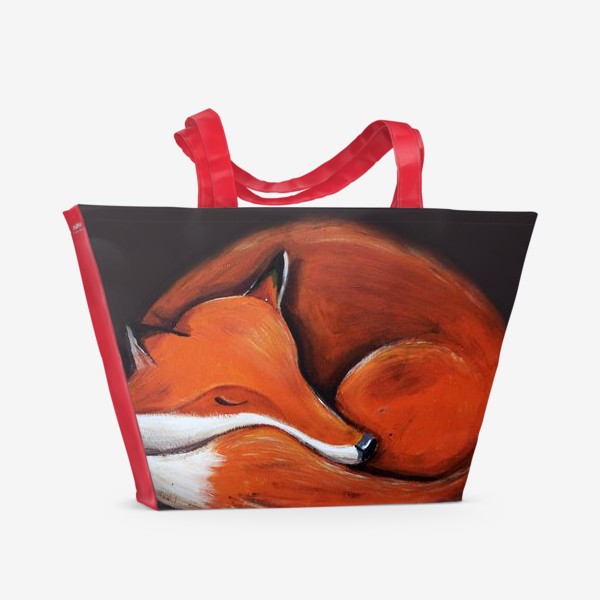 Пляжная сумка «Спящая лисица»