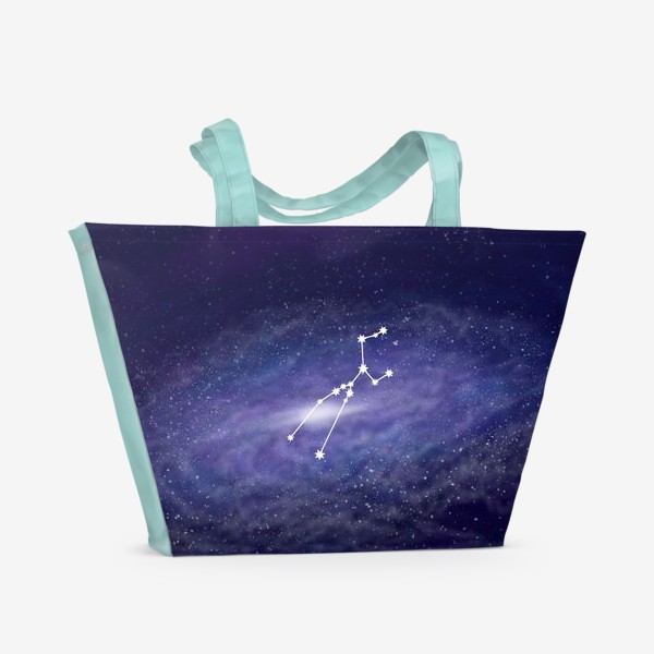 Пляжная сумка «Созвездие Телец. Галактика»