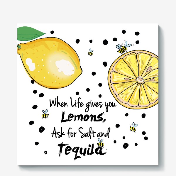 Холст «Лимонный»