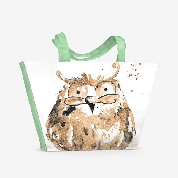 Пляжная сумка «Coffee owl»