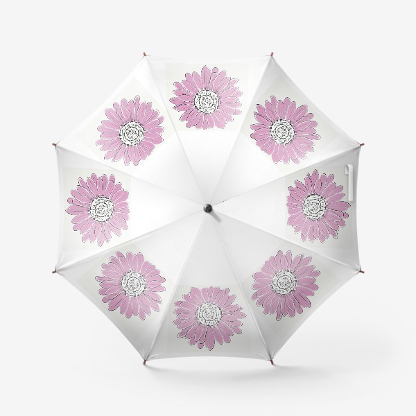 Зонт «Розовая ромашка»