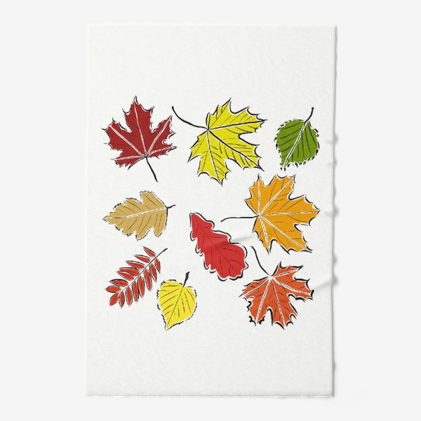 Полотенце «Осенние падающие листья»