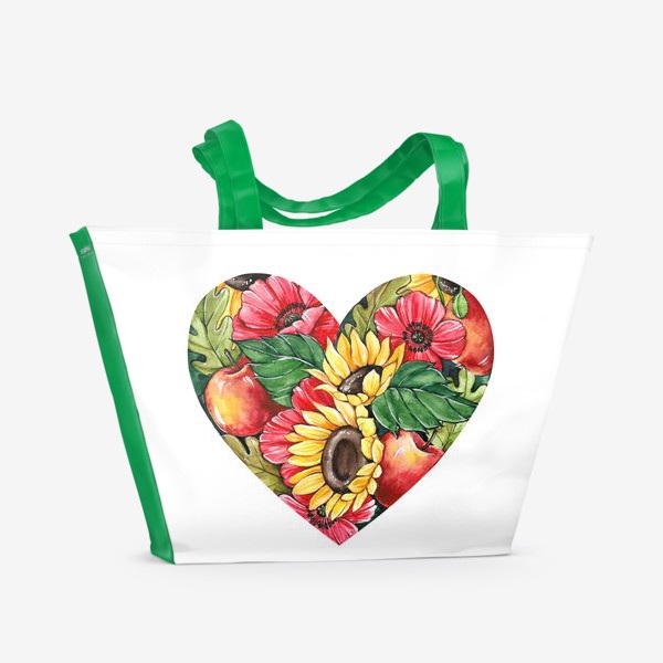 Пляжная сумка «Сентябрьское сердце»