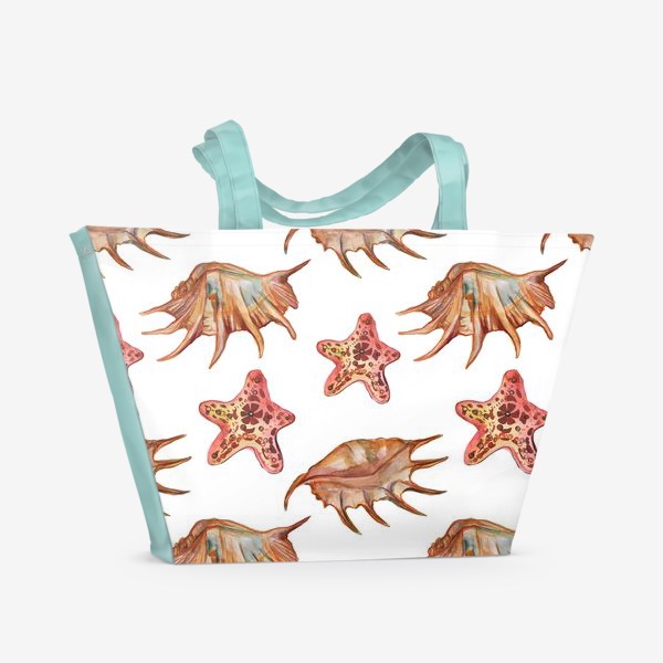 Пляжная сумка &laquo;Ракушки и морская хвезда&raquo;