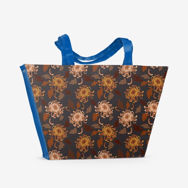 Пляжная сумка «осенние хризантемы»