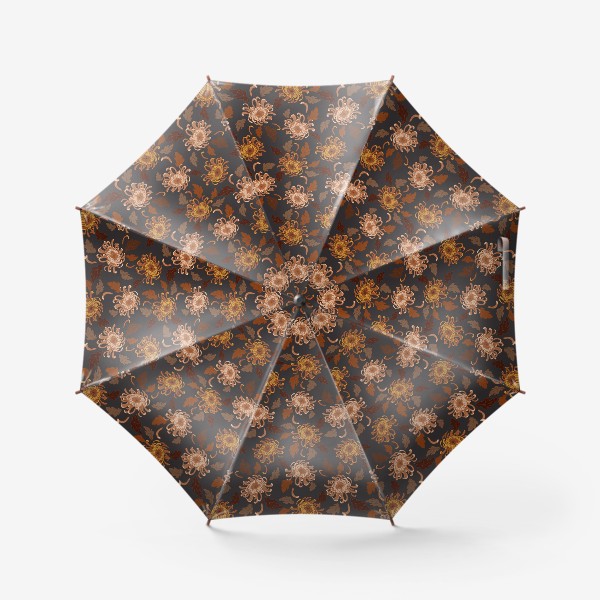 Зонт «осенние хризантемы»