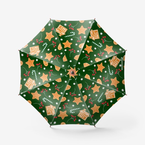 Зонт «Паттерн с печеньем»