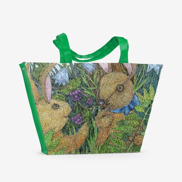 Пляжная сумка «Кролики»