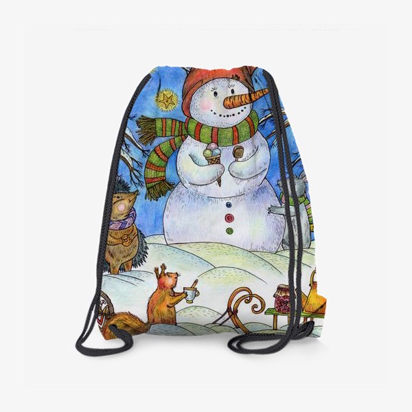 Рюкзак «Веселый снеговик»