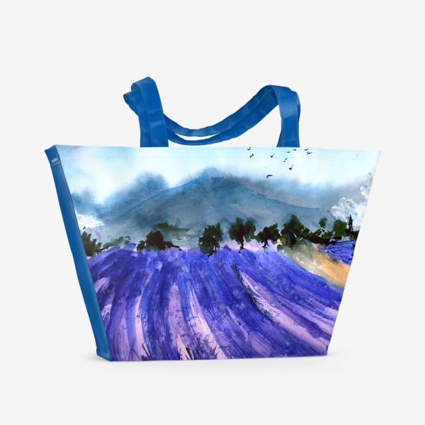 Пляжная сумка «Лавандовые поля Прованса»