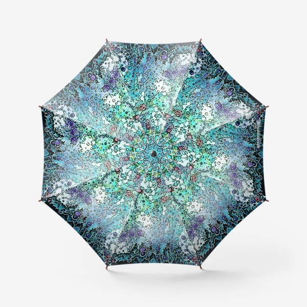 Зонт &laquo;Цветная абстракция, пузыри, акварель.&raquo;
