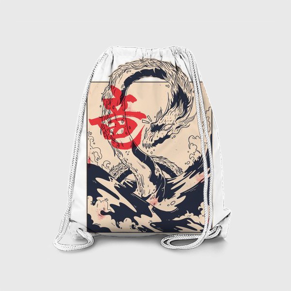 Рюкзак «Морской дракон в японском стиле»