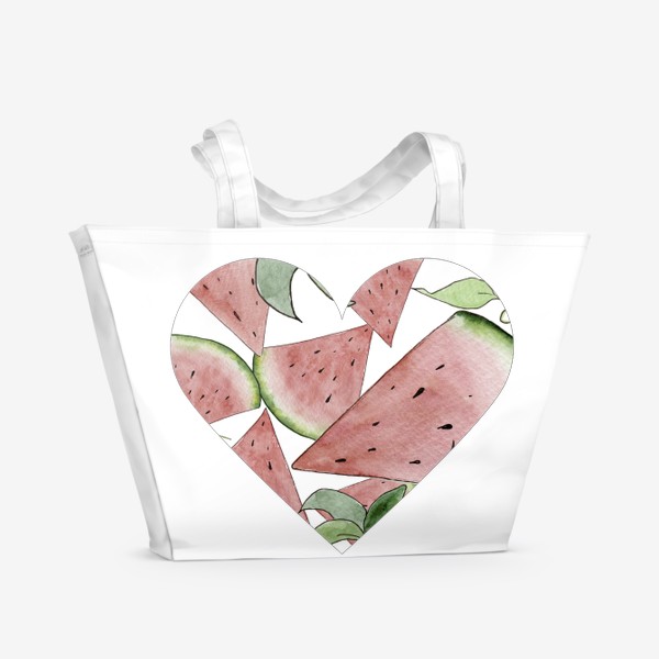 Пляжная сумка «Арбузная любовь»