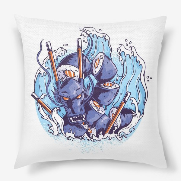 Подушка «Морской суши дракон»