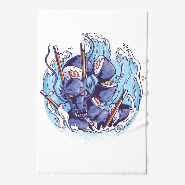Полотенце «Морской суши дракон»