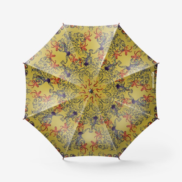 Зонт «Осьминоги и дамаски»