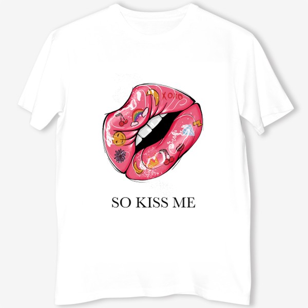 Футболка «So kiss me. Сочные губы»